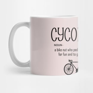 Cycling Funny Cycopath Noun Mug